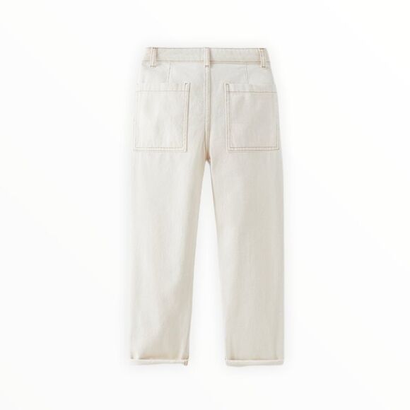 ZARA Kids | Ecru | TWILL PANTS LIMITED EDITION - Picture 2 of 5